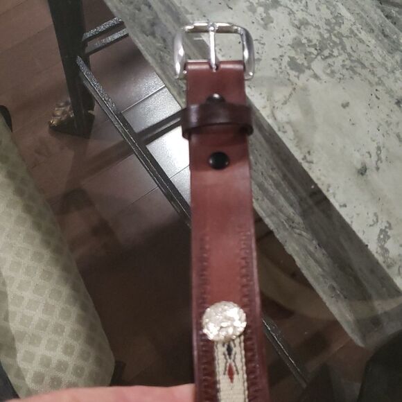 Hand made leather belt - Picture 6 of 7